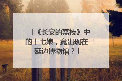 《长安的荔枝》中的十七娘，竟出现在延边博物馆？