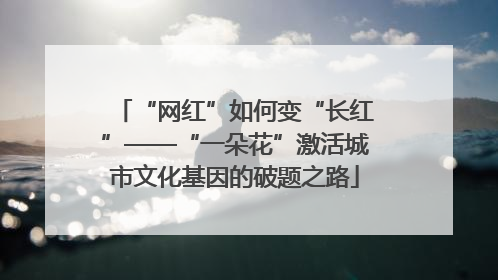 “网红”如何变“长红”——“一朵花”激活城市文化基因的破题之路