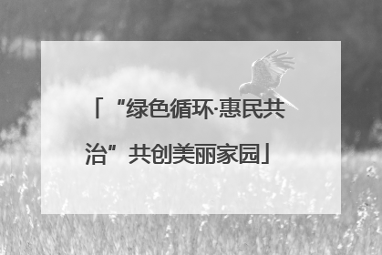 “绿色循环·惠民共治”共创美丽家园