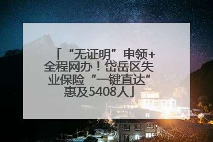 “无证明”申领+全程网办！岱岳区失业保险“一键直达”惠及5408人
