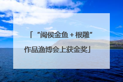 “闽侯金鱼＋根雕”作品渔博会上获金奖