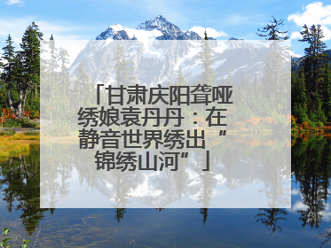 甘肃庆阳聋哑绣娘袁丹丹：在静音世界绣出“锦绣山河”