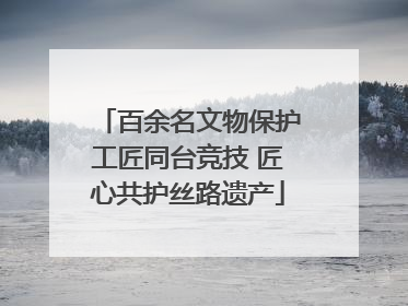 百余名文物保护工匠同台竞技 匠心共护丝路遗产