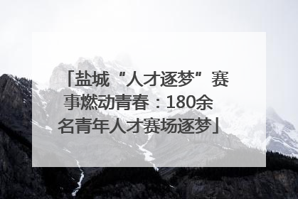 盐城“人才逐梦”赛事燃动青春：180余名青年人才赛场逐梦
