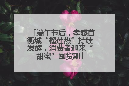 端午节后，孝感首衡城“榴莲热”持续发酵，消费者迎来“甜蜜”囤货期