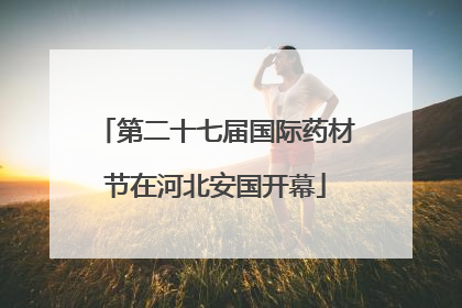 第二十七届国际药材节在河北安国开幕