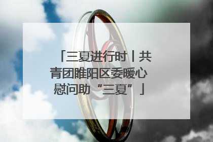 三夏进行时丨共青团睢阳区委暖心慰问助“三夏”