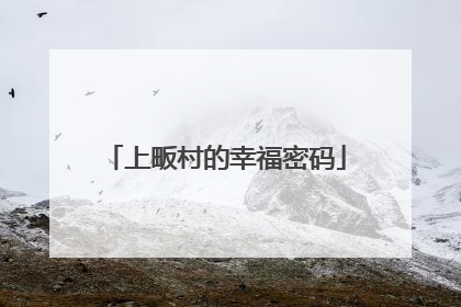 上畈村的幸福密码
