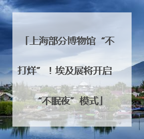上海部分博物馆“不打烊”！埃及展将开启“不眠夜”模式