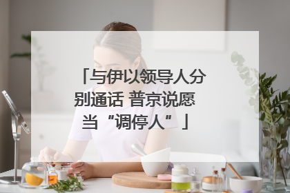 与伊以领导人分别通话 普京说愿当“调停人”