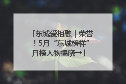 东城爱相融｜荣誉！5月“东城榜样”月榜人物揭晓→
