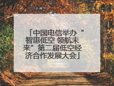 中国电信举办“智惠低空 领航未来”第二届低空经济合作发展大会