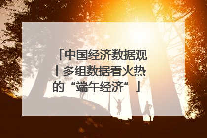 中国经济数据观丨多组数据看火热的“端午经济”