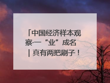 中国经济样本观察·一“业”成名｜真有两把刷子！“刷”出30亿级“颜值经济”