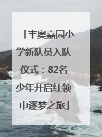 丰奥嘉园小学新队员入队仪式：82名少年开启红领巾逐梦之旅