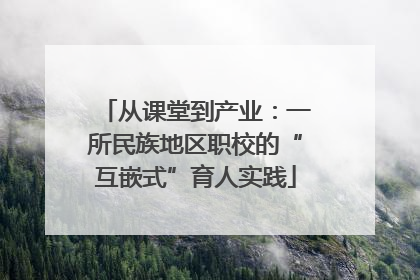 从课堂到产业：一所民族地区职校的“互嵌式”育人实践