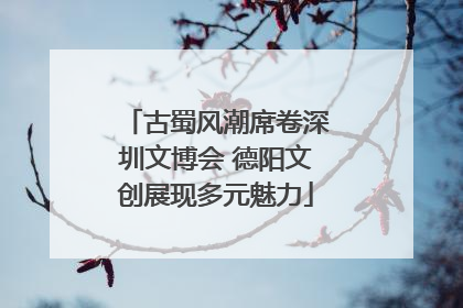 古蜀风潮席卷深圳文博会 德阳文创展现多元魅力