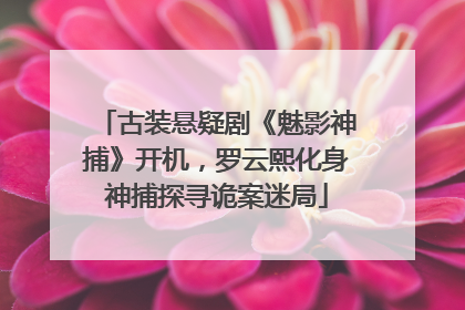 古装悬疑剧《魅影神捕》开机，罗云熙化身神捕探寻诡案迷局