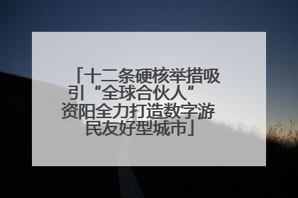十二条硬核举措吸引“全球合伙人” 资阳全力打造数字游民友好型城市