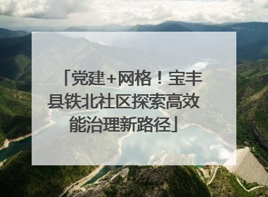 党建+网格！宝丰县铁北社区探索高效能治理新路径