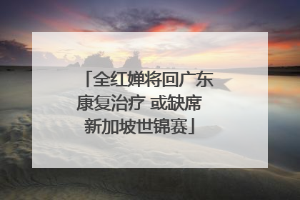 全红婵将回广东康复治疗 或缺席新加坡世锦赛