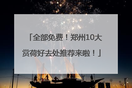 全部免费！郑州10大赏荷好去处推荐来啦！