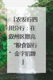 农发行四川分行：在叙州区擦亮“粮食银行”金字招牌