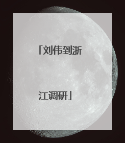 刘伟到浙江调研