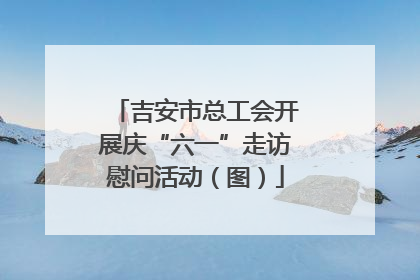 吉安市总工会开展庆“六一”走访慰问活动（图）