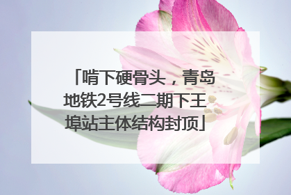 啃下硬骨头，青岛地铁2号线二期下王埠站主体结构封顶