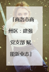 商洛市商州区：建强党支部 赋能新业态