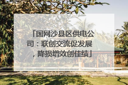 国网沙县区供电公司：联创交流促发展，降损增效创佳绩