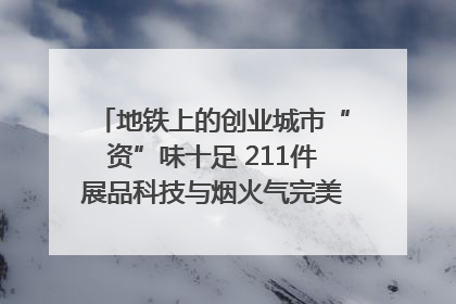 地铁上的创业城市“资”味十足 211件展品科技与烟火气完美融合｜西博视界