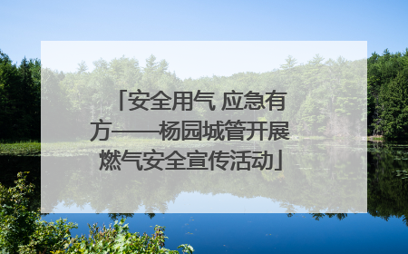 安全用气 应急有方——杨园城管开展燃气安全宣传活动