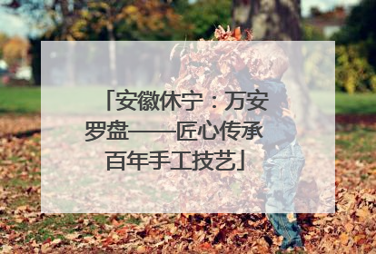 安徽休宁：万安罗盘——匠心传承百年手工技艺