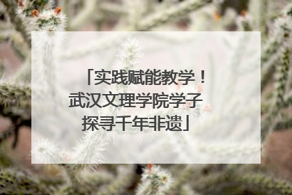 实践赋能教学！武汉文理学院学子探寻千年非遗