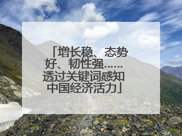 增长稳、态势好、韧性强……透过关键词感知中国经济活力