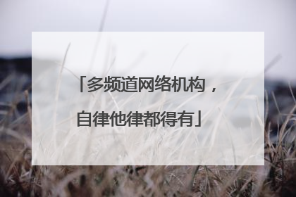 多频道网络机构，自律他律都得有