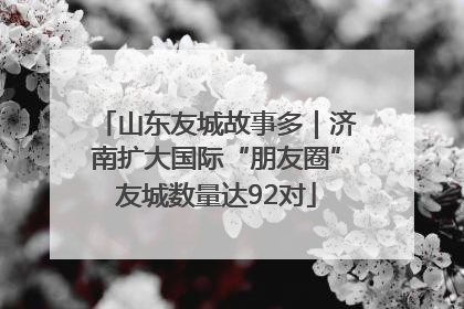 山东友城故事多｜济南扩大国际“朋友圈”友城数量达92对