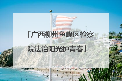 广西柳州鱼峰区检察院法治阳光护青春