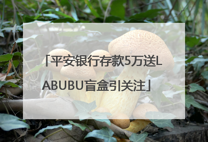 平安银行存款5万送LABUBU盲盒引关注