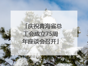 庆祝青海省总工会成立75周年座谈会召开