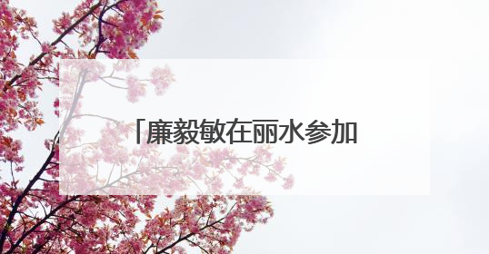 廉毅敏在丽水参加省政协“六送下乡”活动集中服务 凝心聚力增进民生福祉推进共同富裕