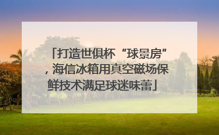 打造世俱杯“球景房”，海信冰箱用真空磁场保鲜技术满足球迷味蕾
