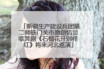 新疆生产建设兵团第二师铁门关市原创情景歌舞剧《石榴花开别样红》将来河北巡演