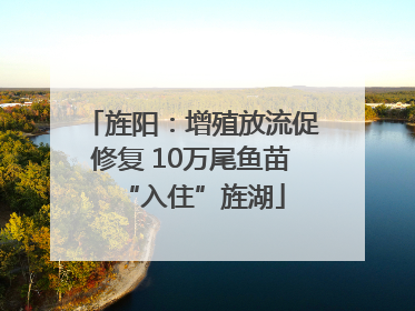 旌阳：增殖放流促修复 10万尾鱼苗“入住”旌湖