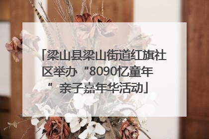 梁山县梁山街道红旗社区举办“8090忆童年”亲子嘉年华活动