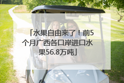 水果自由来了！前5个月广西各口岸进口水果56.8万吨