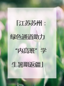 江苏苏州：绿色通道助力“内高班”学生暑期返疆
