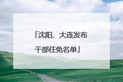 沈阳、大连发布干部任免名单